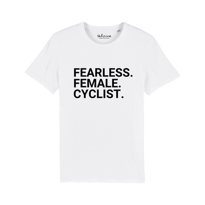 Shirt - FEARLESS. FEMALE. CYCLIST. - White
